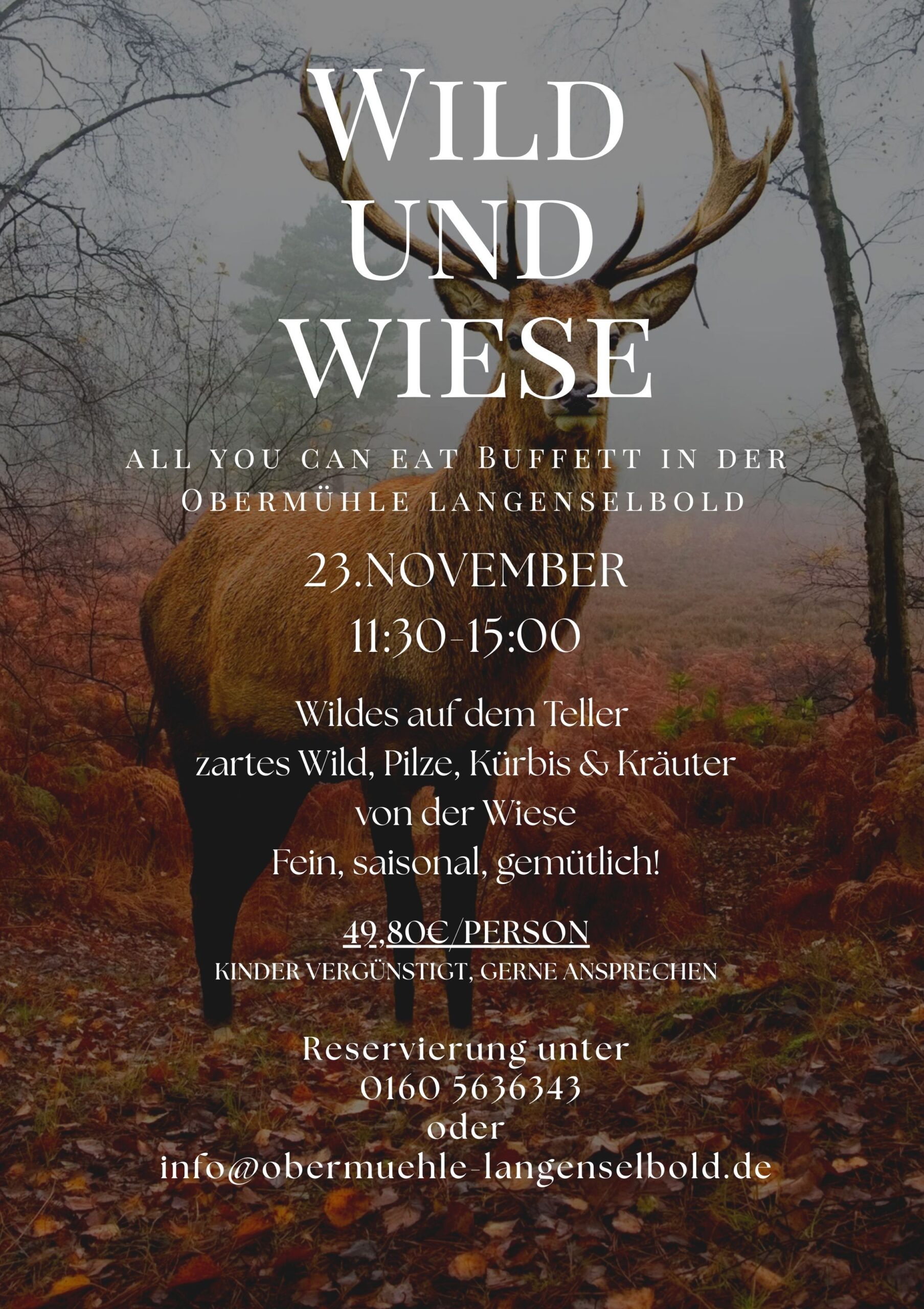 Wild und Wiese Plakat
